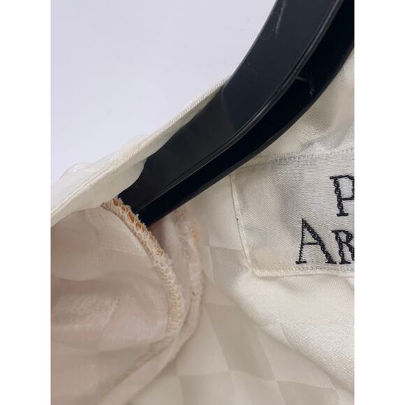 PURE ARGENTI Women's Vintage White Checkered Long Sleeve Midi Dress SZ 8 - Picture 5 of 11